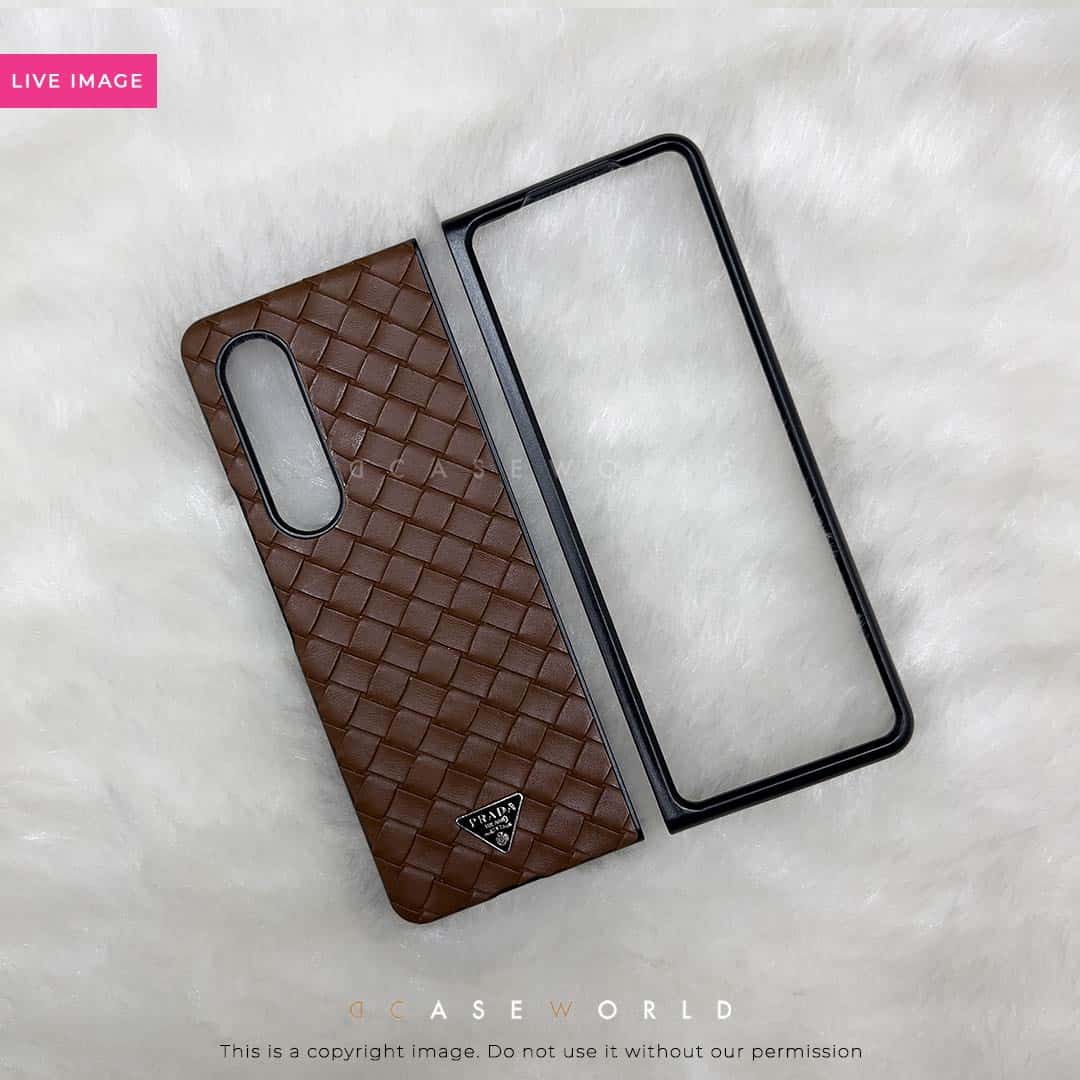 PD Woven Leather Pattern Premium Case Galaxy Fold 3