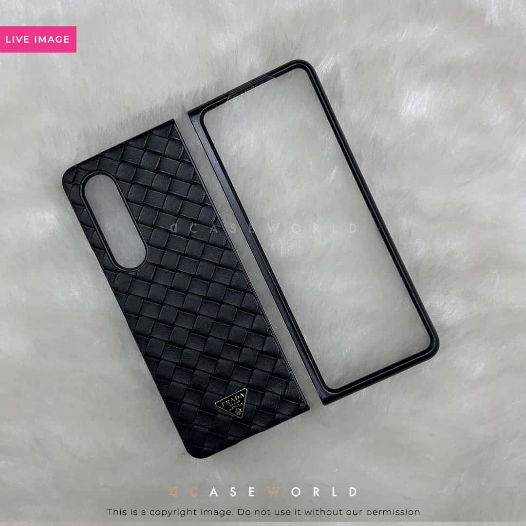 PD Woven Leather Pattern Premium Case Galaxy Fold 3