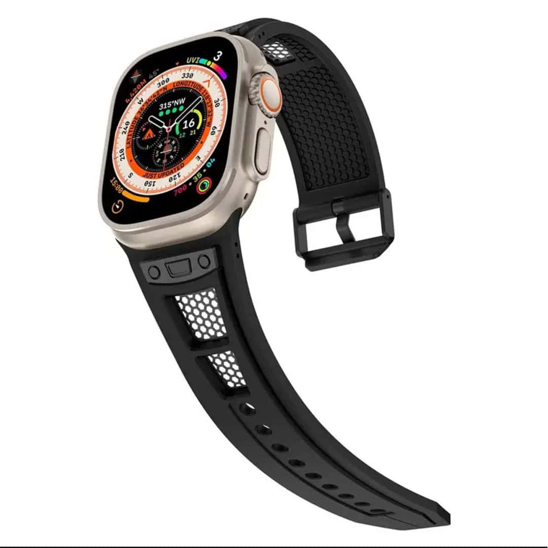 Premium AP Style with Titanium Mesh Silicone Strap (42/44/45/49mm)