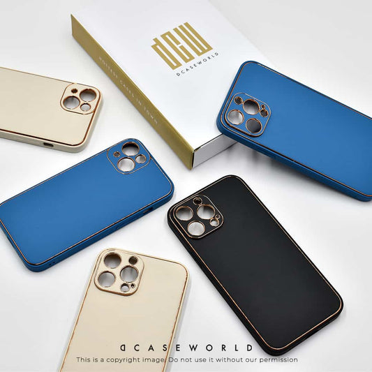 Premium Leather TPU Case with Camera Protection