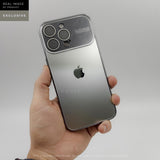 Premium Matte Case with Glossy Sides with Camera Lens - Titanium Grey