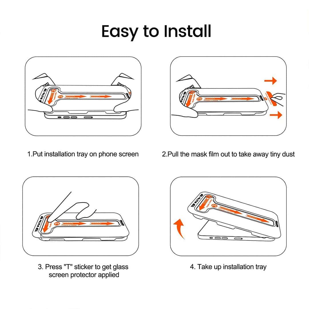 MagicView Privacy Protector for iPhone - Easy Installation