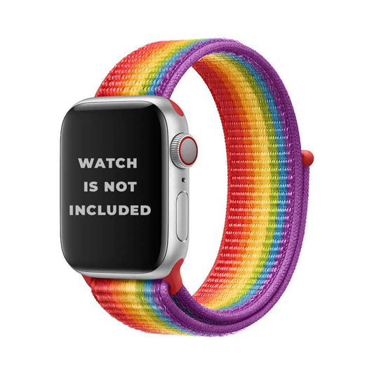 Rainbow Nylon Apple Watch Band