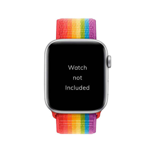Rainbow Nylon Apple Watch Band