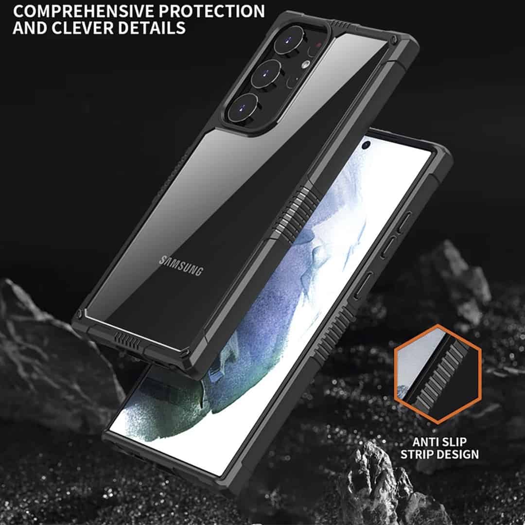 Rugged Drop Protection Clear Case – S23 Ultra