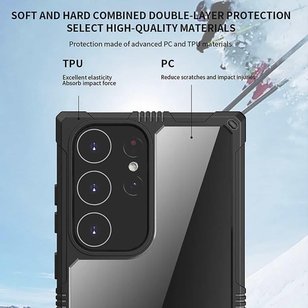 Rugged Drop Protection Clear Case – S23 Ultra