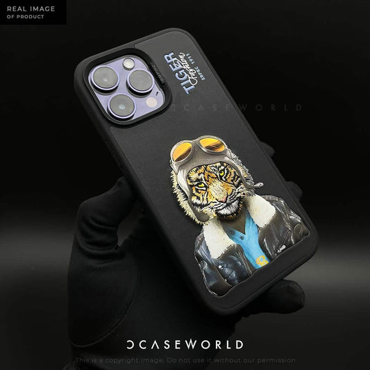 Santa Barbara 3D Tiger Embroidery Case