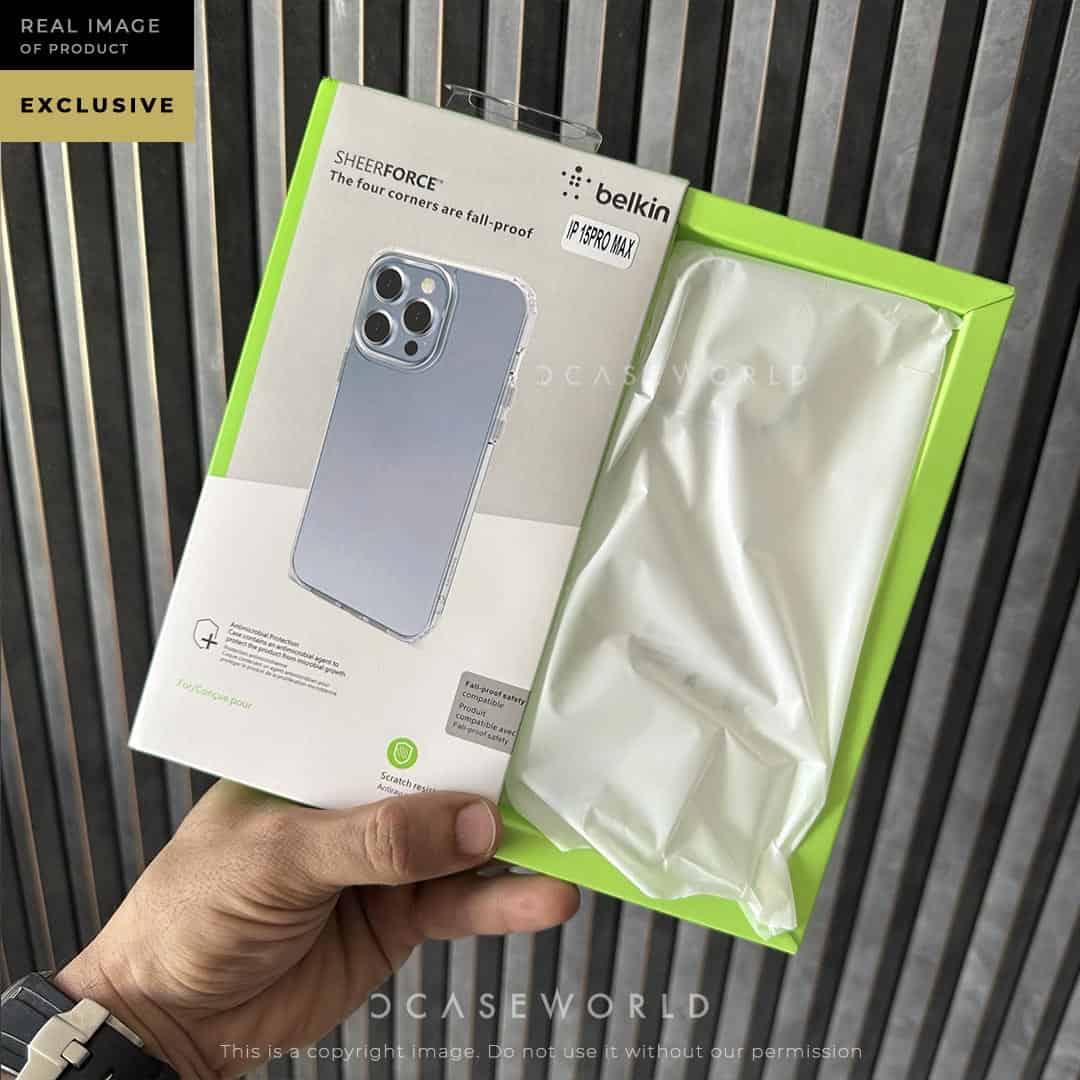 SHEERFORCE Clear Case With Silver Camera Ring