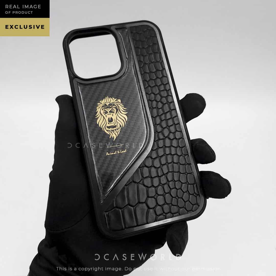 Exclusive Luxury Electroplating Case with Glossy Carbon Fibre