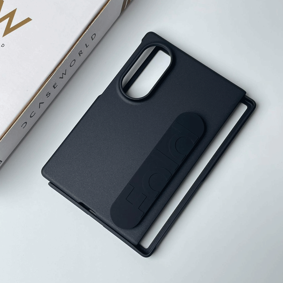 GripLine – Silicone Strap Matte Black Case