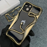 Luxury Golden Snake Hollow TPU Case