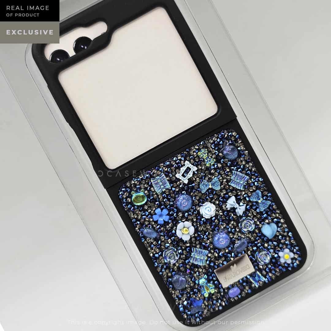 Luxury Black Stones Case – Z Flip 5