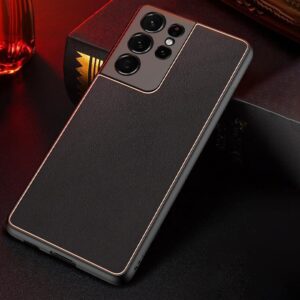 Premium Leather TPU Case with Camera Protection