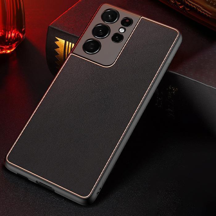 Premium Leather TPU Case with Camera Protection