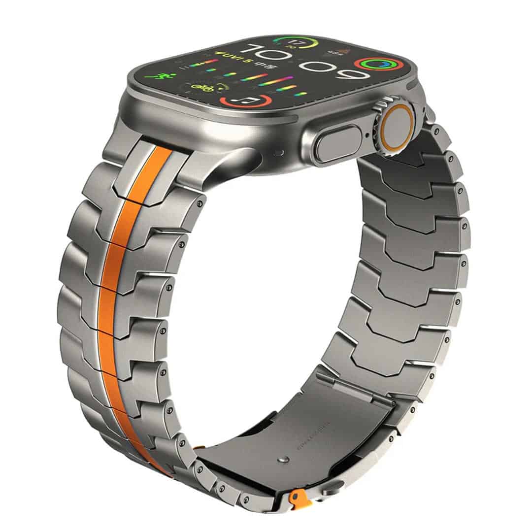 Premium Titanium/Orange Link Chain (42/44/45/49mm)