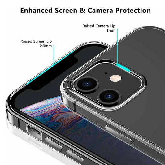 Slim Transparent Case with Drop Protection for iPhone 12 Series