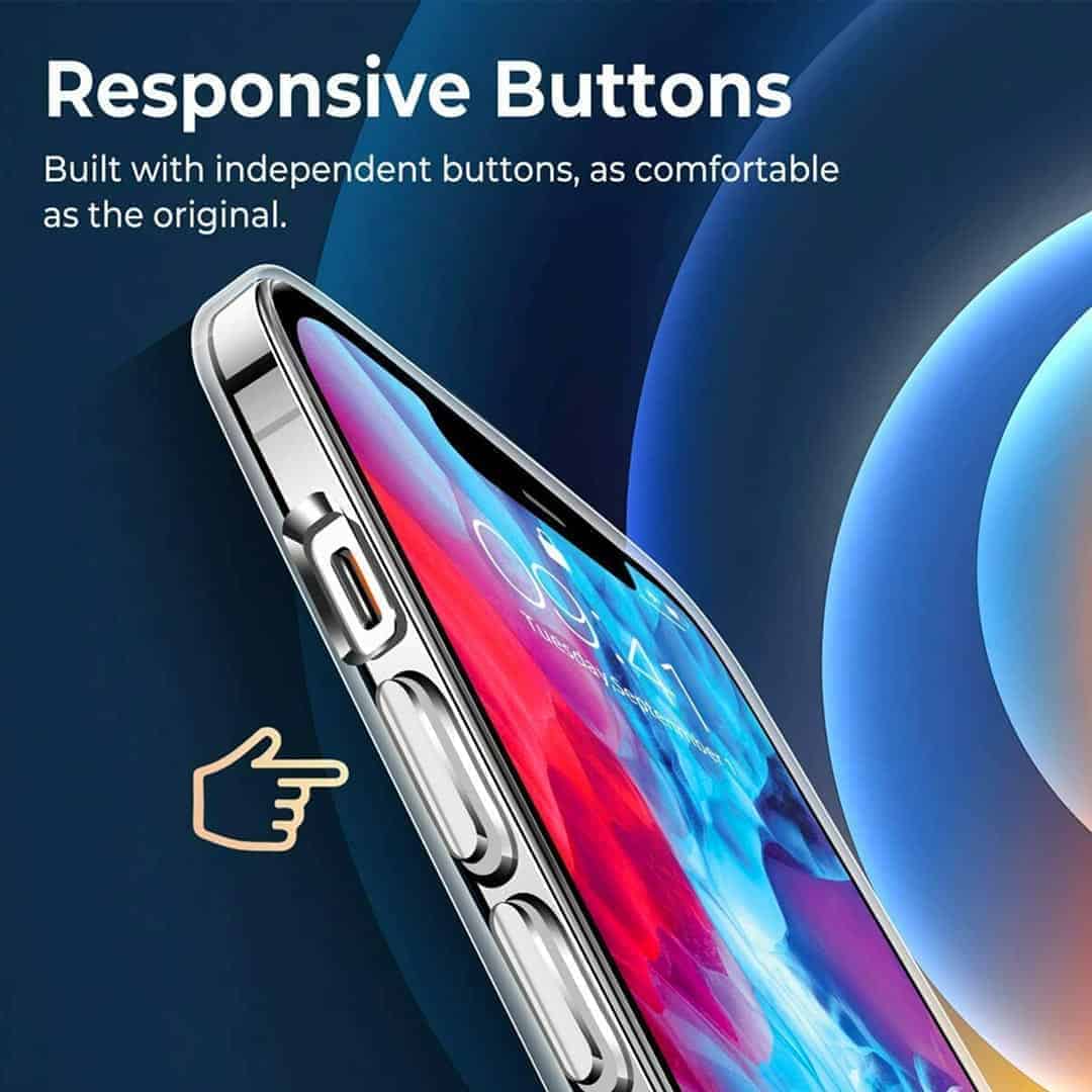 Slim Transparent Case with Drop Protection for iPhone 12 Series