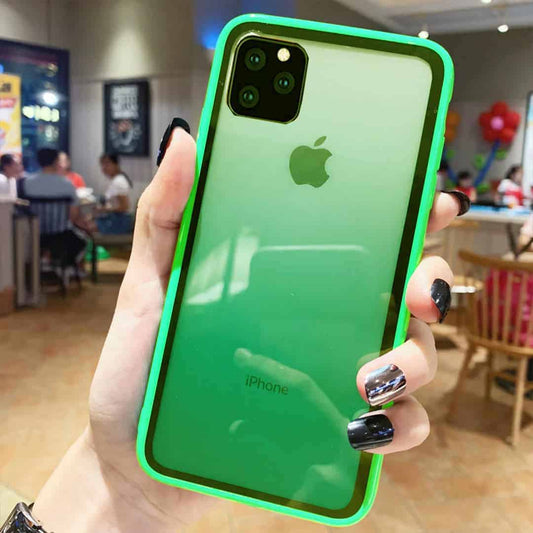 Transparent Gradient Bumper Candy Colors iPhone Case