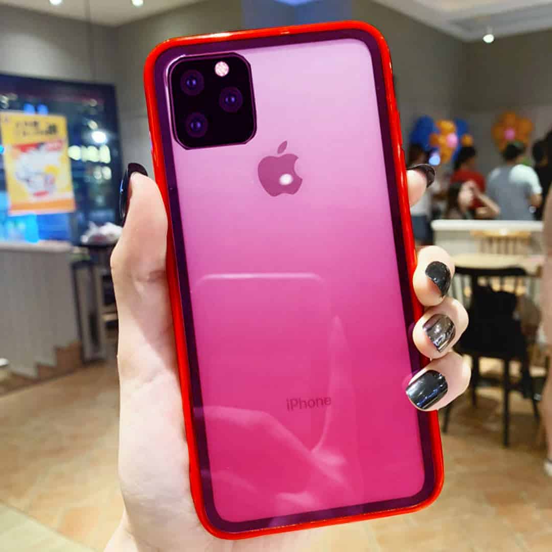 Transparent Gradient Bumper Candy Colors iPhone Case