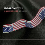 US Flag Pattern Milanese Loop 42-44 MM