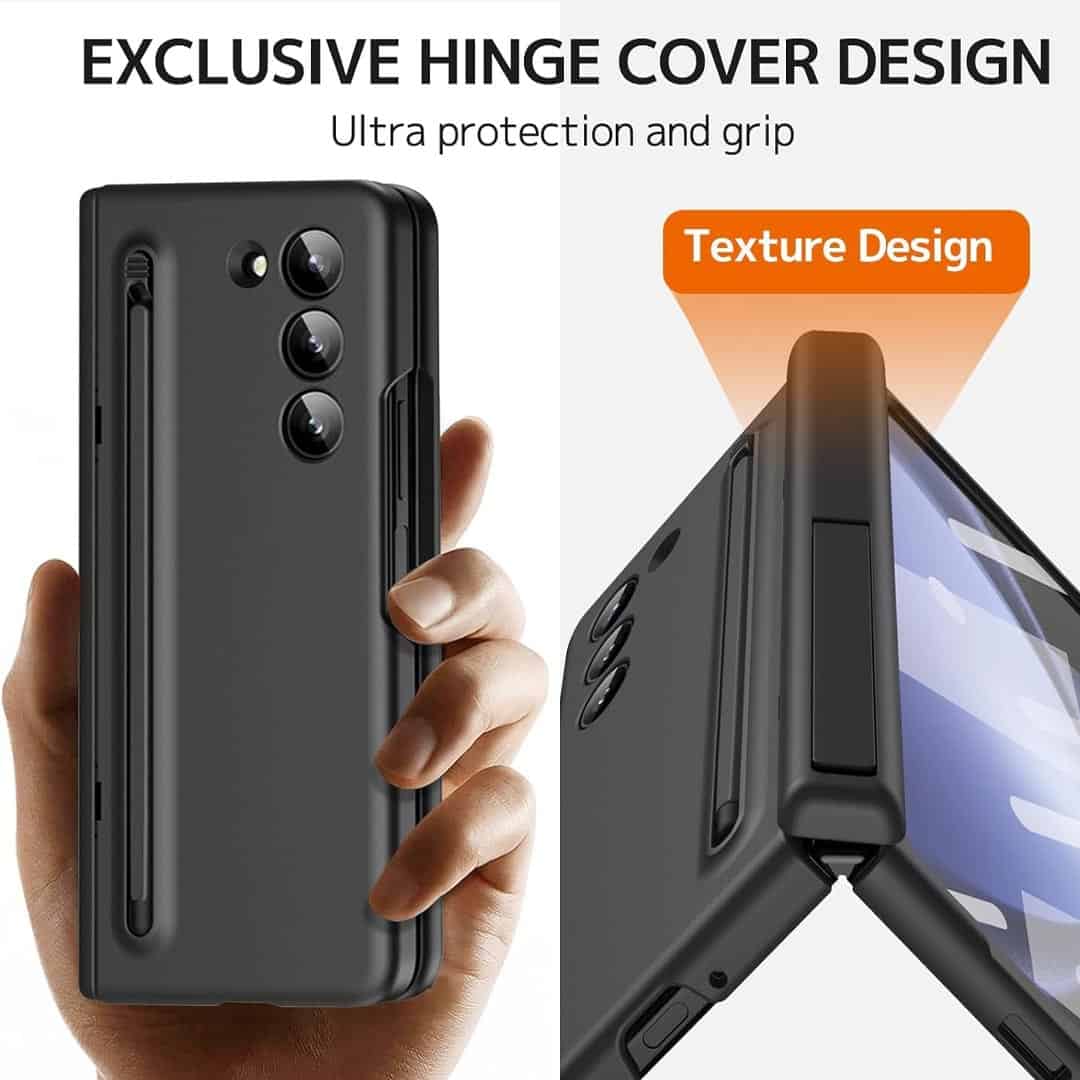 Ultra Smooth Matte Finish Z Fold 6 Case + Pen and Front Glass