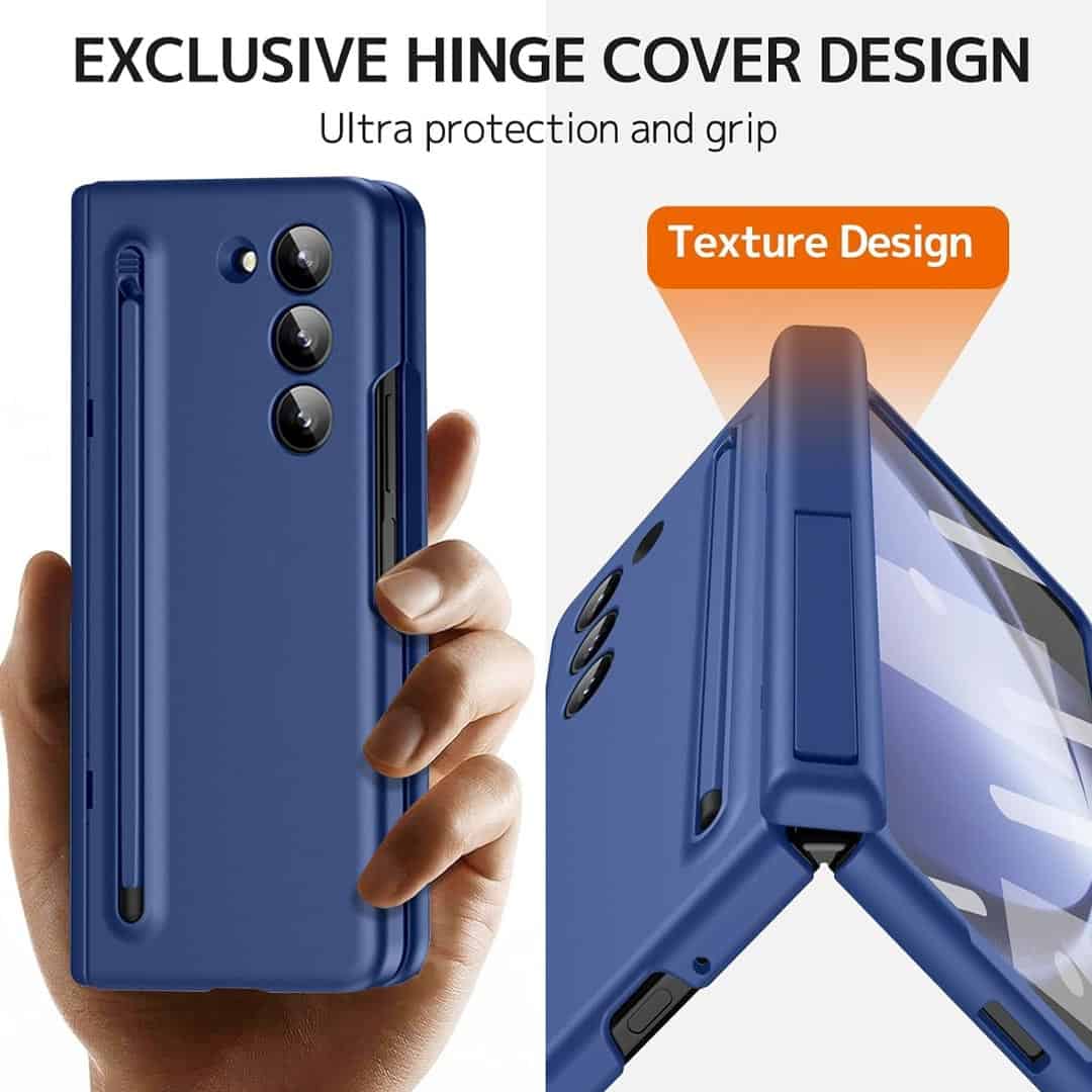 Ultra Smooth Matte Finish Z Fold 6 Case + Pen and Front Glass