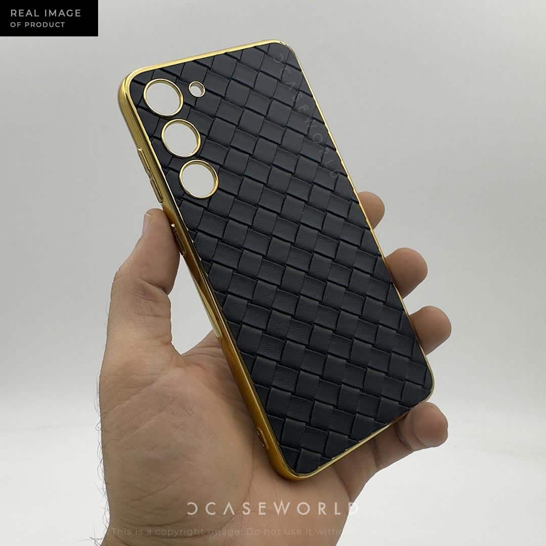 Weaving Leather with Gold Electroplating Case