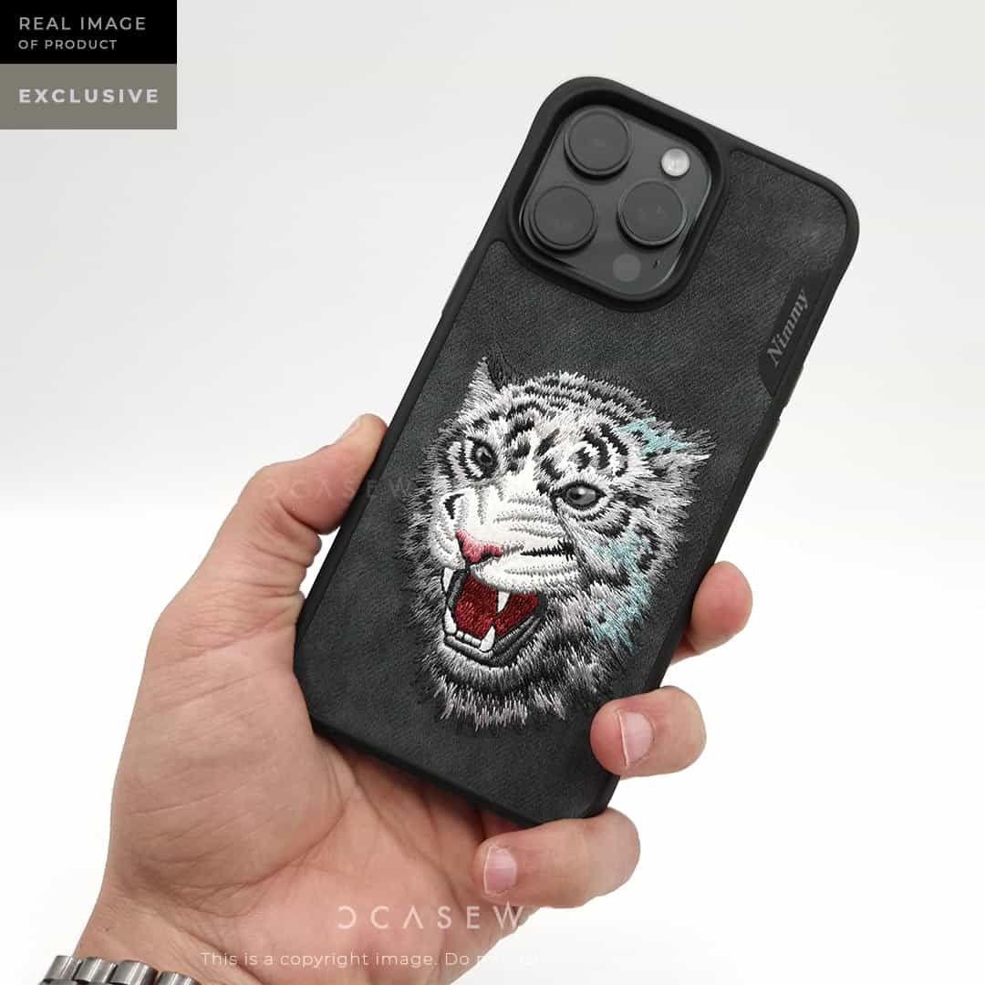 WHITE TIGER NIMMY 3D EMBROIDERED CASE