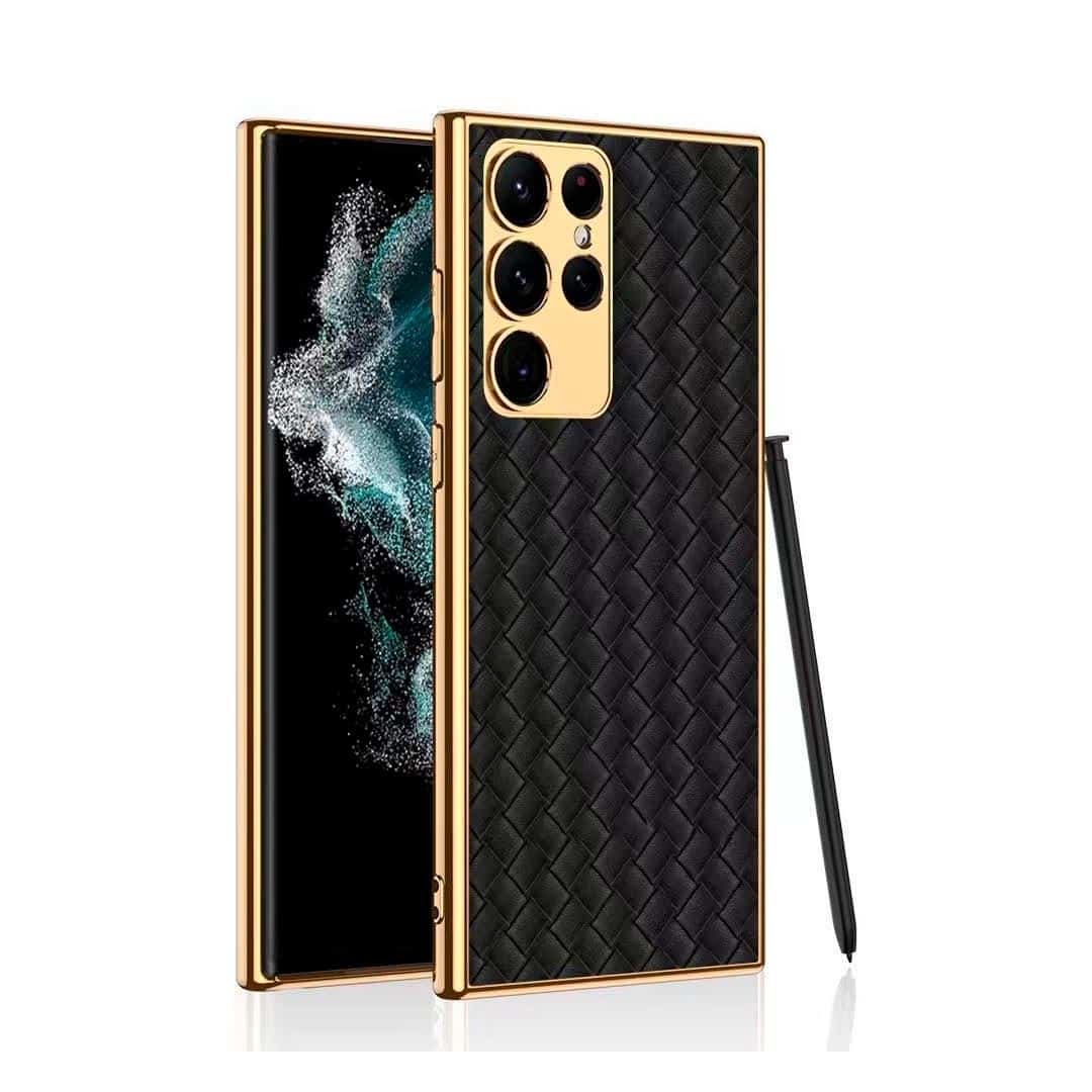 Weaving Leather with Gold Electroplating Case