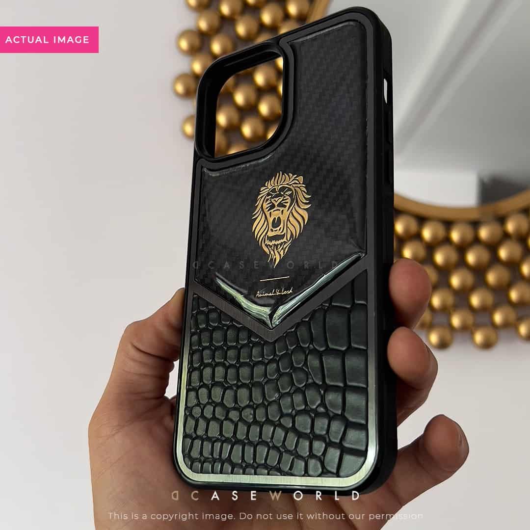 Premium Patent and Croco Pattern Leather Case