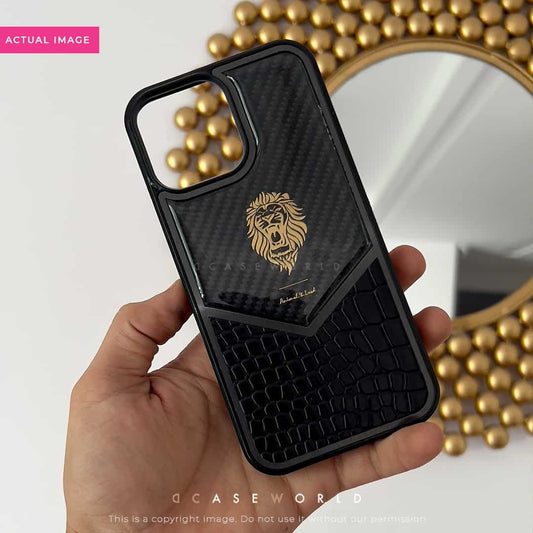 Premium Patent and Croco Pattern Leather Case