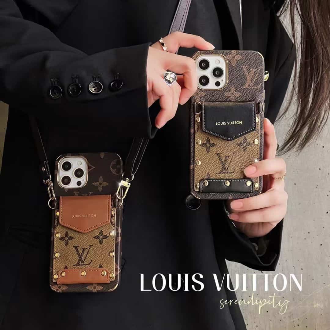 Luxury Designer Case with Pockets and Strap