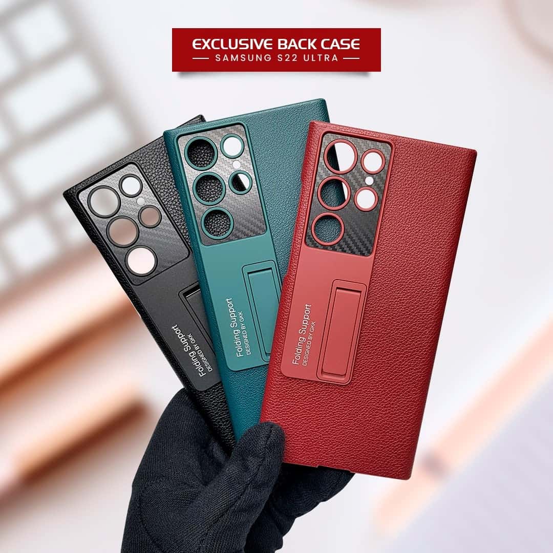 Folding Stand Leather Finish Case