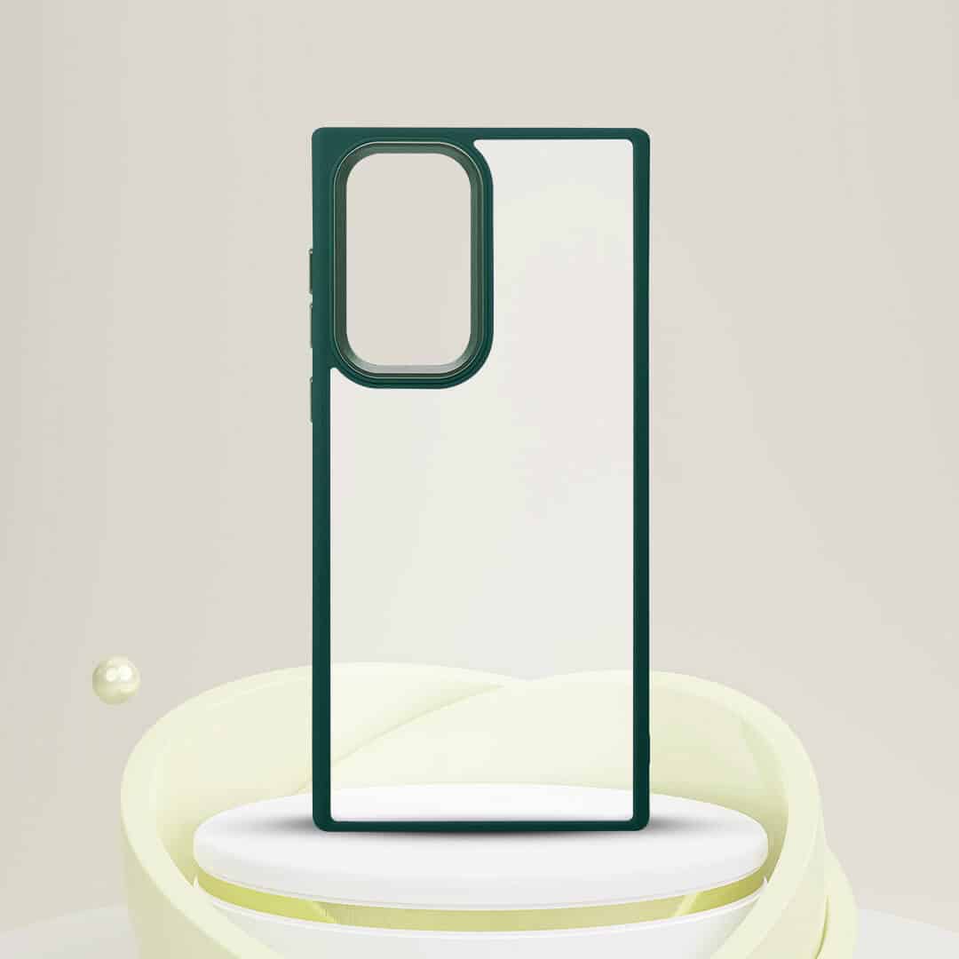 Galaxy Crystal Clear Metal Camera Frame Case