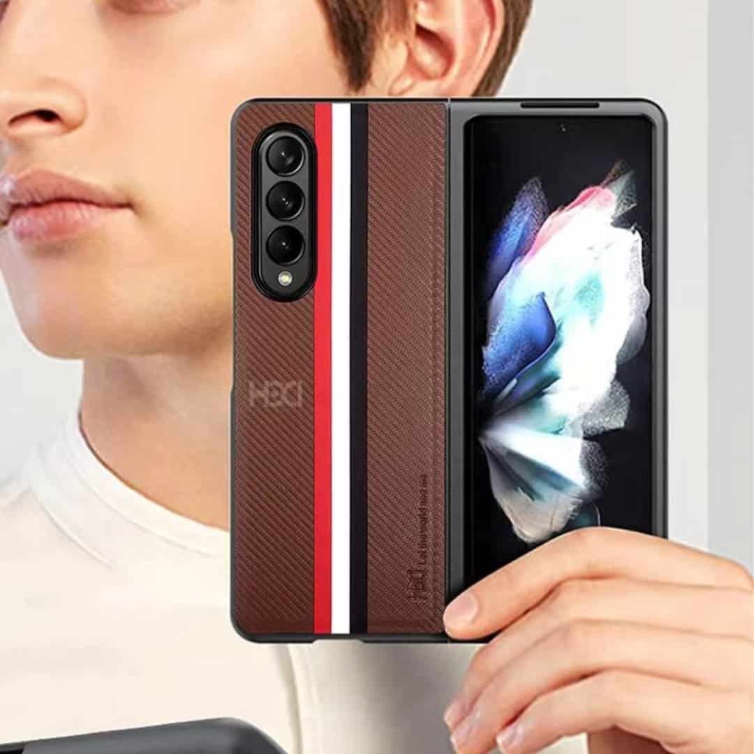 HBD Premium Fabric Leather Case for Fold 4