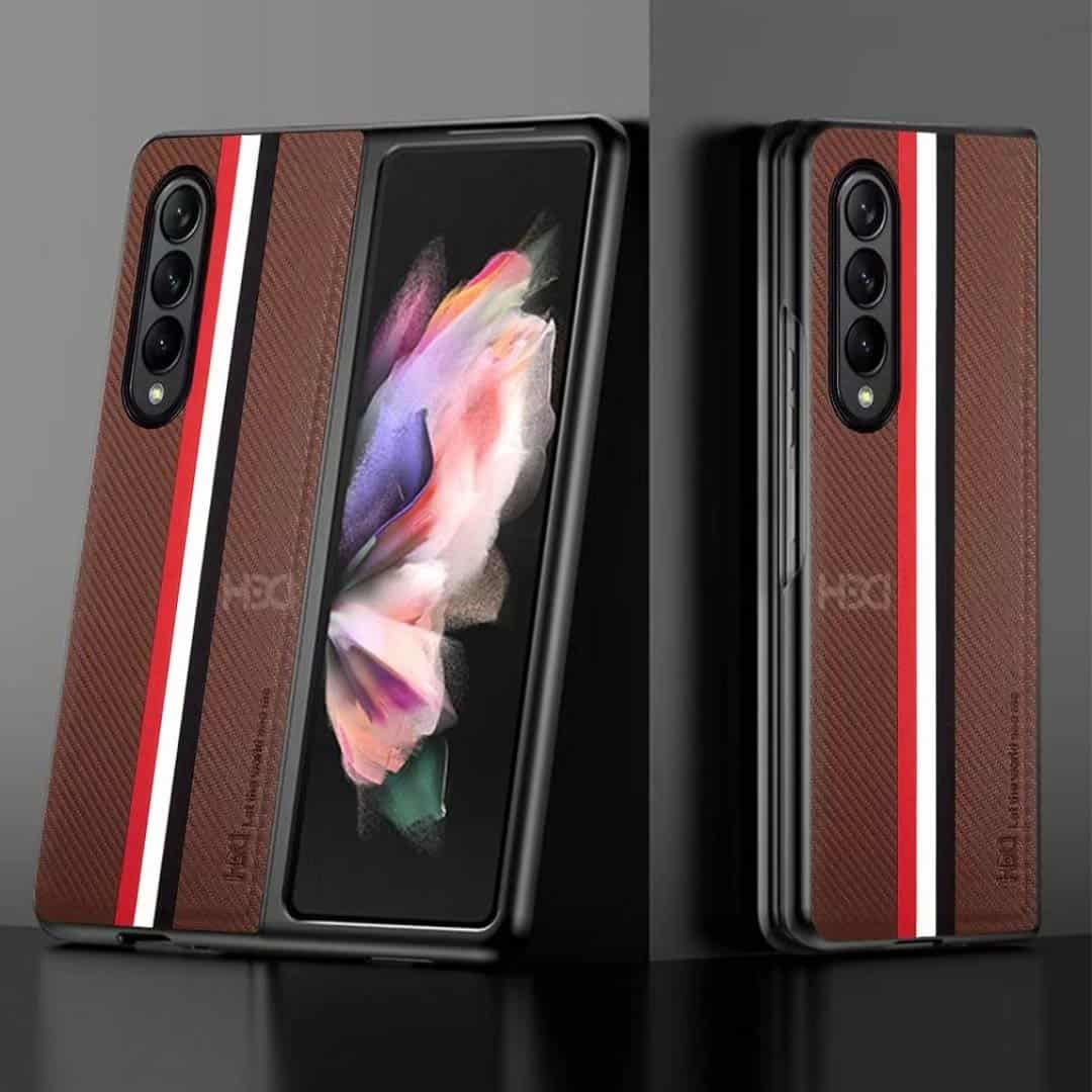 HBD Premium Fabric Leather Case for Fold 4