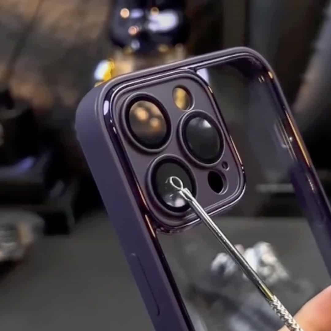 Purple Transee Case with Anti Scratch Back and Lens Protection