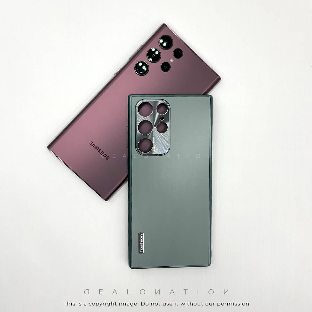 Matte Back with Metal Camera Protection for S22 Ultra