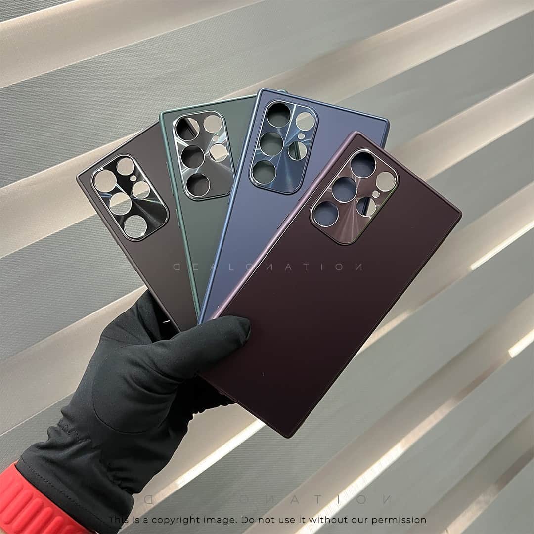 Matte Back with Metal Camera Protection for S22 Ultra