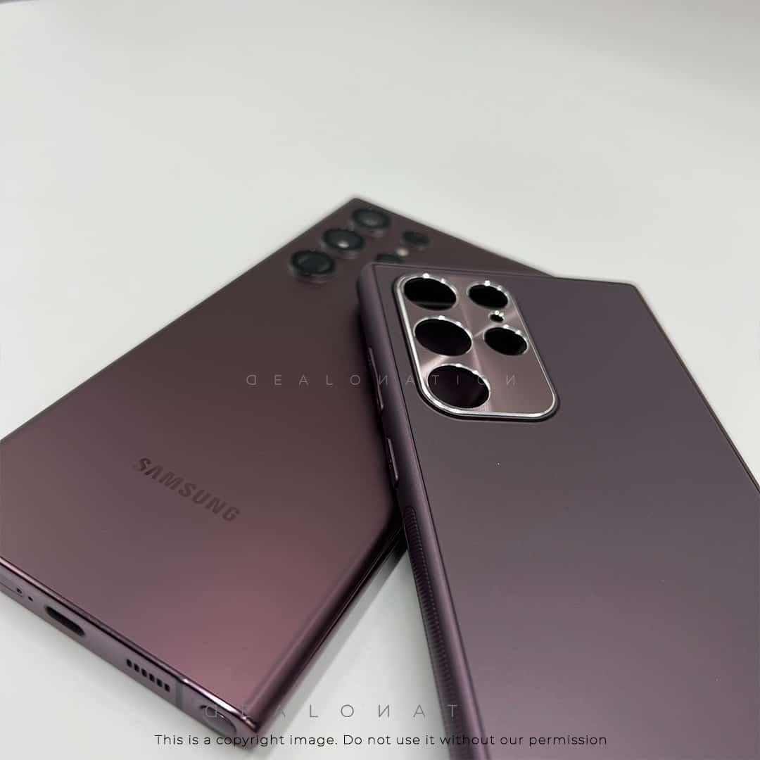 Matte Back with Metal Camera Protection for S22 Ultra