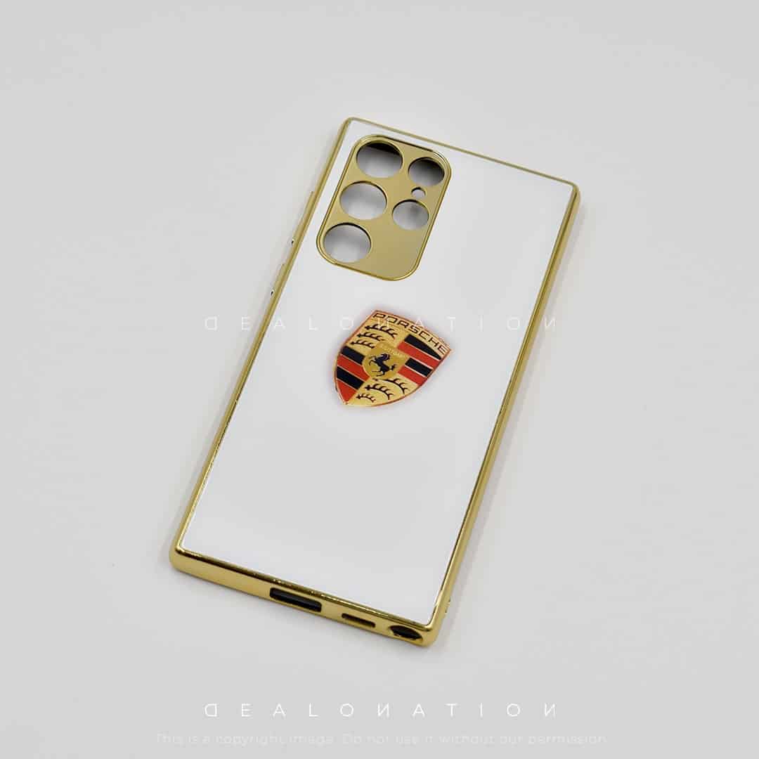 Glossy Back with Golden Sides Case for S22 Series