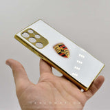 Glossy Back with Golden Sides Case for S22 Series