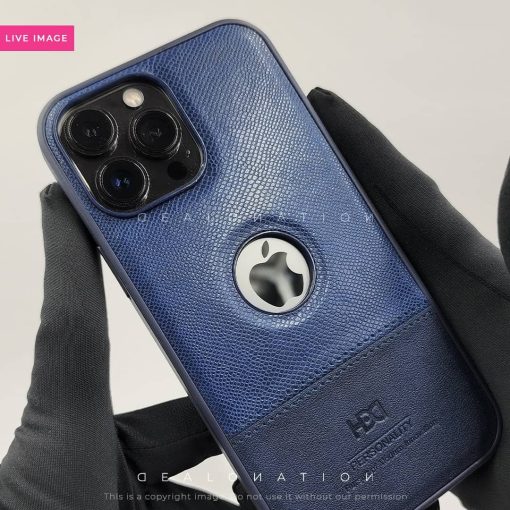 HBD Logo Cut Leather Case with Microfibre Lining