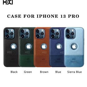 HBD Logo Cut Leather Case with Microfibre Lining