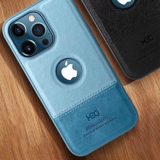 HBD Logo Cut Leather Case with Microfibre Lining