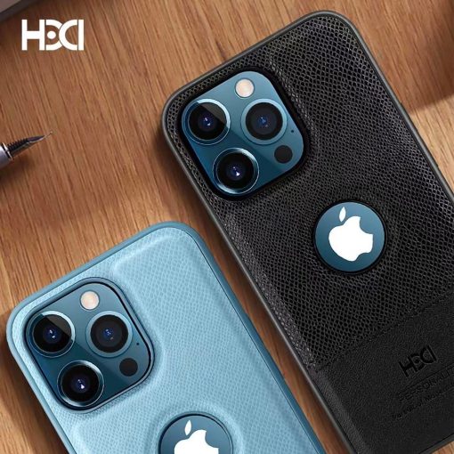 HBD Logo Cut Leather Case with Microfibre Lining