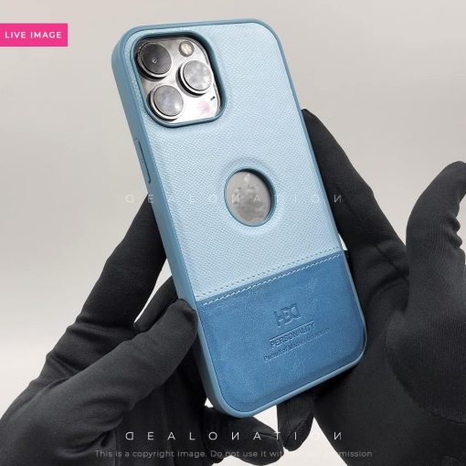 HBD Logo Cut Leather Case with Microfibre Lining