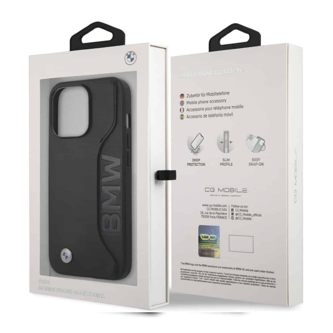 Debossed Woodmark Leather Card Slot Case