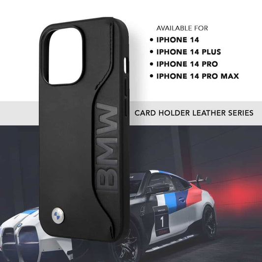 Debossed Woodmark Leather Card Slot Case