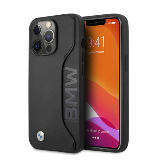 Debossed Woodmark Leather Card Slot Case